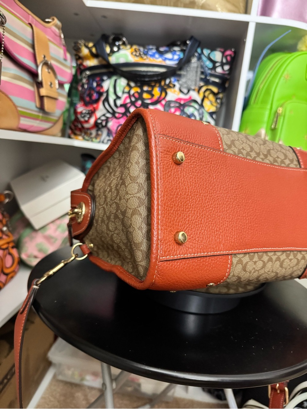 Coach Millie Colorblock Satchel - Picture 8 of 10